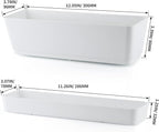 Skelang 3 Pcs Rectangular Plant Pot, Windowsill Container - Image 3