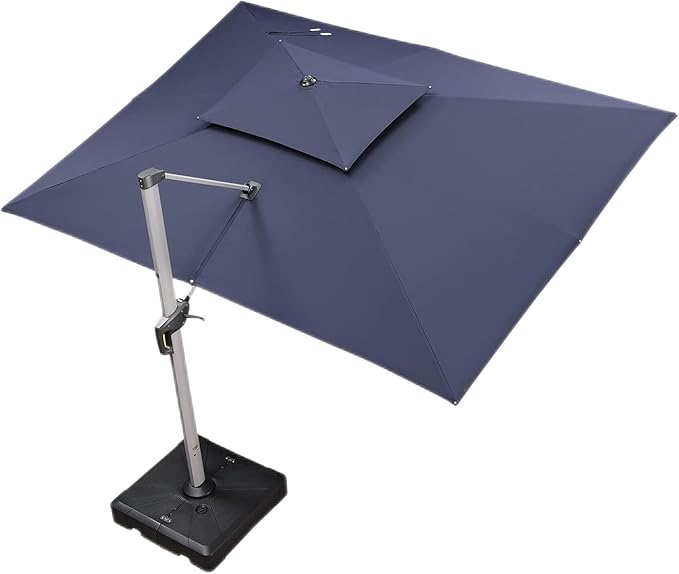 PURPLE LEAF 10' X 13' Patio Umbrella Outdoor Rectangle Umbrella Large by PURPLELEAF