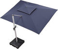 PURPLE LEAF 10' X 13' Patio Umbrella Outdoor Rectangle Umbrella Large by PURPLELEAF