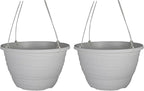 The HC Companies 13 Inch Wrapt Hanging Planters, Lightweight UV-Resistant by TheHCCompanies
