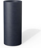 Kante 23.6 Inch Tall Cylindrical Planter, Large Round Plant Pots by Kante