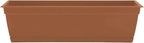Bloem Dayton 24" Terra Cotta Recycled Plastic Rectangle Window Box Planter by Bloem