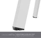 Grand patio 28-inch Outdoor Steel Coffee Table, Round Patio Side Table - Image 5
