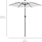 Best Choice Products 7.5ft Outdoor Solar Market Table Patio Umbrella - Image 7