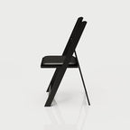 500 Black Resin Stackable Folding Chair - Image 7