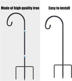 FEED GARDEN Adjustable 32 Inch Shepherd Hooks Rust Resistant Steel Shepard Hooks - Image 8