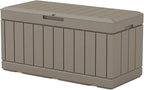 Patiowell 82 Gallon Resin Deck Box, Waterproof Large Wood Look Storage Box by Patiowell