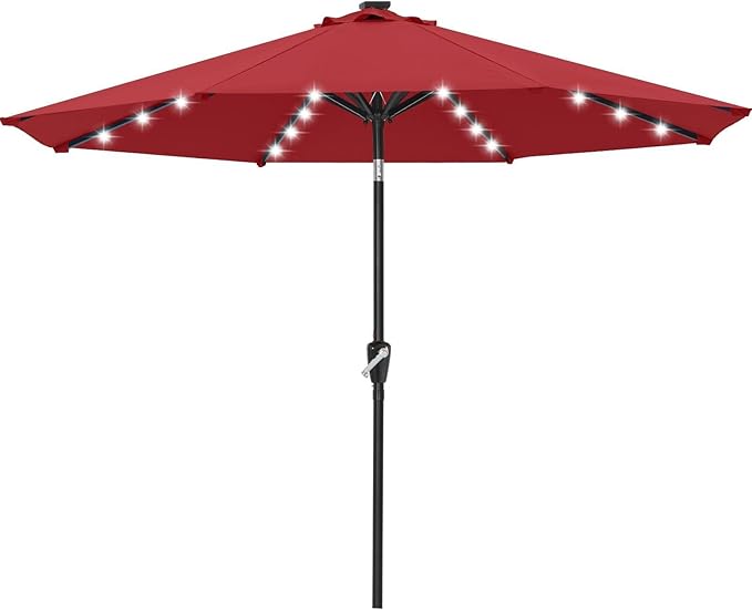 ABCCANOPY Durable Solar Led Patio Umbrellas by ABCCANOPY
