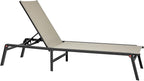 VEVOR Outdoor Chaise Lounge Chair Set of 2, 400 lbs Weight Capacity, Foldable - Image 9