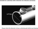 Portable Beach Umbrella Sand Anchor, Stainless Steel Lawn Umbrella Base Holder - Image 4