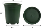 Fasmov 10PCS 1 Gallon Durable Nursery Pot Garden Flower Pots Nursery Plant - Image 2