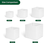 White Steel Planter Square Outdoor Planters Galvanized Steel Planter Box 24 - Image 9