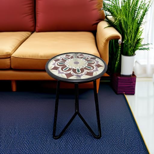 LIFFY Outdoor Side Table, Indoor Round Home Decor End Table & Accent Table - Image 5