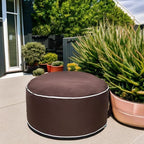 QILLOWAY Indoor/Outdoor Inflatable Stool, Round Ottoman, All Weather Foot Rest - Image 5