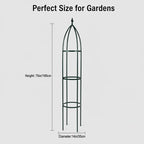 100% Metal Obelisk Garden Trellis 6.3 Feet Tall Sturdy Plant Support - Image 5