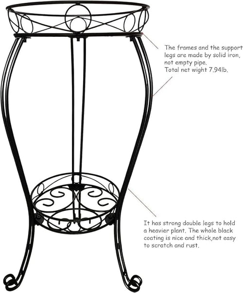 28.4 inches Tall Metal Plant Stand 11.8 Dia - Image 2