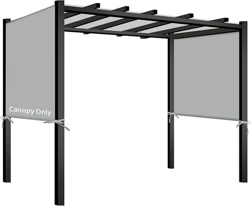 17x6.8 Ft Universal Pergola Replacement Canopy, Outdoor Canopy Shade Cover by TNGAN