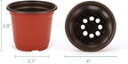 JERIA 100-Pack 4 Inch Plastic Plant Nursery Pots Come - Image 2