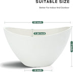 LaDoVita Plant Pots with Drainage Holes, 12 Inch Large Planters - Image 2