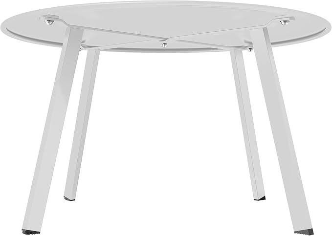 Grand patio 28-inch Outdoor Steel Coffee Table, Round Patio Side Table - Image 9