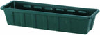 Root & Vessel Poly-Pro Plastic Flower Box Planter, Hunter Green by Novelty