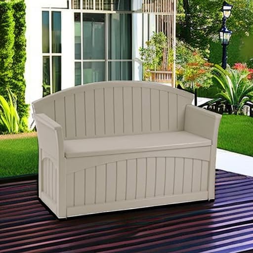 Suncast Outdoor Storage Bench - Image 2