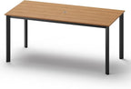 Outdoor Patio Dining Table, Aluminum & HDPS Outdoor Table by ComfCove