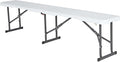 LIFETIME Portable Folding Bench, 6‑Foot Fold‑in‑Half, UV‑Resistant Seat by Lifetime