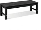 Psilvam Knight Bench, Two Person Outdoor Poly Lumber Patio Backless Bench by PsilvamGardenFurniture