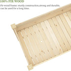 BIRASIL Outdoor Wood Raised Garden Bed, Elevated Reinforced Large Planter Box - Image 5