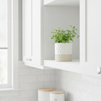 Nihow Self Watering Plant Pot: 4.5 Inch Ceramic Planter - Image 7