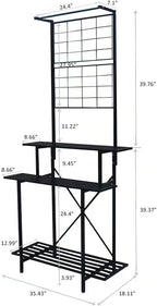 Hanging Plant Pot Shelf Rack Heavy Duty Plant holder Trellis - Image 6