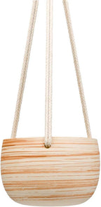 Mkono Ceramic Hanging Planter Macrame Plant Holder 5 Inch Cute Succulent Cactus - Image 6