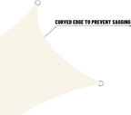 LOVE STORY Right Triangle 5'x5'x7.1' Waterproof Sun Shade Sail Canopy UV Block - Image 8