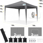 Quictent Privacy 10x10 Pop up Canopy Tent - Image 6