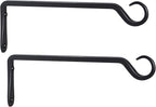 2 Pack Premium Forged Wall Hook, Sturdy Hanging Plant Bracket, Elegant Hook by YELOKIE