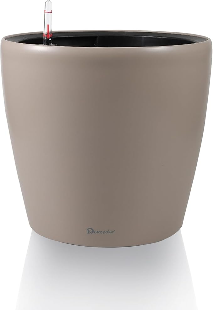 Dexceder 11x10 Inches Self Watering Planter Indoor Outdoor, Inner Pot Design by Dexceder