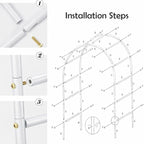 Adorox Metal Garden Arch Trellis - Image 4
