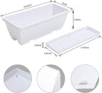 Window Box Planter, 7 Pack Plastic Vegetable Flower Planters Boxes 17 Inches - Image 2