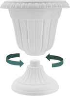 Arcadia Garden Products PL10GY Indoor/Outdoor Classic Traditional Plastic Urn - Image 5