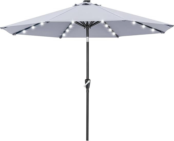 ABCCANOPY 10FT Durable Solar Led Patio Umbrellas by ABCCANOPY