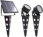 Solar Spot Lights Outdoor Legacy Mini 50X Twin Solar-Powered LED Spotlight by SolarLightMart