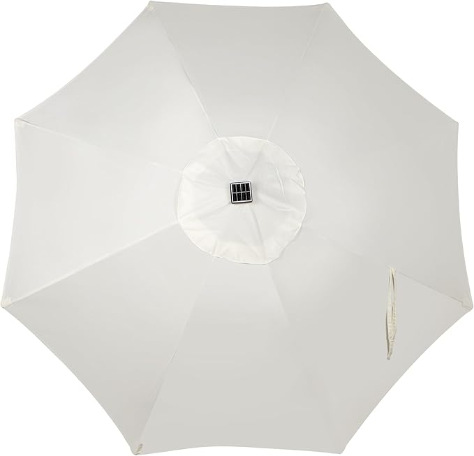 Blissun 9 ft Solar Umbrella, 32 LED Lighted Patio Umbrella, Table Market - Image 4
