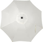 Blissun 9 ft Solar Umbrella, 32 LED Lighted Patio Umbrella, Table Market - Image 4
