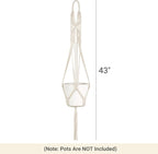 Mkono 2 Packs 43 Inch Macrame Plant Hanger Large - Image 2