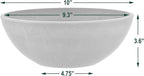 PSW Pot Collection M25C 10-inch Plastic/Stone/Wood Composite Low Bowl Planter – - Image 4