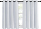 NICETOWN Greyish White Room Darkening Curtain by NICETOWN
