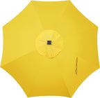 Blissun 9 ft Solar Umbrella, 32 LED Lighted Patio Umbrella, Table Market - Image 4