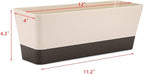 Skelang 2 Pcs Rectangular Plant Pot, Window Planter Box - Image 4