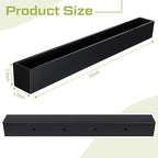 32 x 3.5 x 3.5 Inch Long Rectangular Planter Box Window Sill Plant Box Metal - Image 3